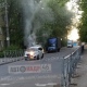 В Курске на улице Комарова сгорел автомобиль