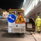 В Курске ночью наносили разметку на улице Ленина