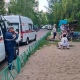 В Курске 7-летняя девочка застряла ногой в детской горке