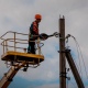В Курской области после урагана продолжаются работы по восстановлению электроснабжения