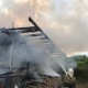 В приграничье Курской области сгорел жилой дом