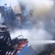 В Курской области горел комбайн