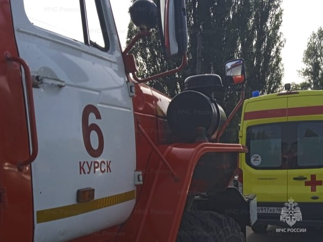 Пожар в Сеймском округе Курска: горела кровля жилого дома