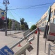 В центре Курска машина сбила светофор