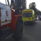 На трассе под Курском сгорел автомобиль