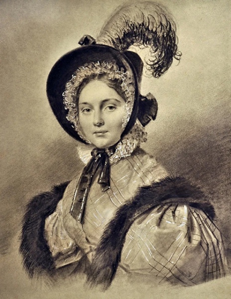 Портрет графини Ольги Ивановны Орловой-Давыдовой. 1844 год. Неизвестный художник. Частное собрание, Италия (дворец Киджи в Аричче) Портрет графини Ольги Ивановны Орловой-Давыдовой. 1844 год. Неизвестный художник. Частное собрание, Италия (дворец Киджи в Аричче)