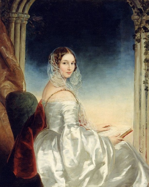 Портрет графини Ольги Ивановны Орловой — Давыдовой. 1840 — 1841 гг. Художник Кристина Робертсон. Саратовский государственный художественный музей имени А. Н. Радищева Портрет графини Ольги Ивановны Орловой — Давыдовой. 1840 — 1841 гг. Художник Кристина Робертсон. Саратовский государственный художественный музей имени А. Н. Радищева