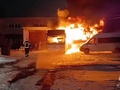 В Курске сгорел автобус
